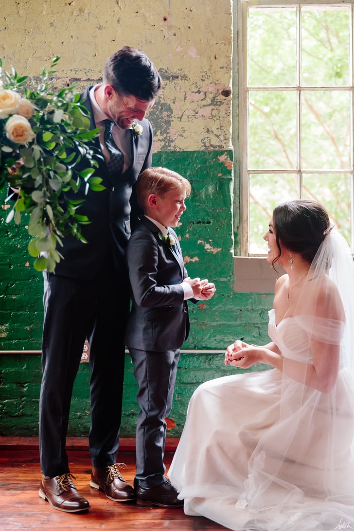 Sweet Photos Of A Bride Giving Her New Stepson Wedding Ring Popsugar