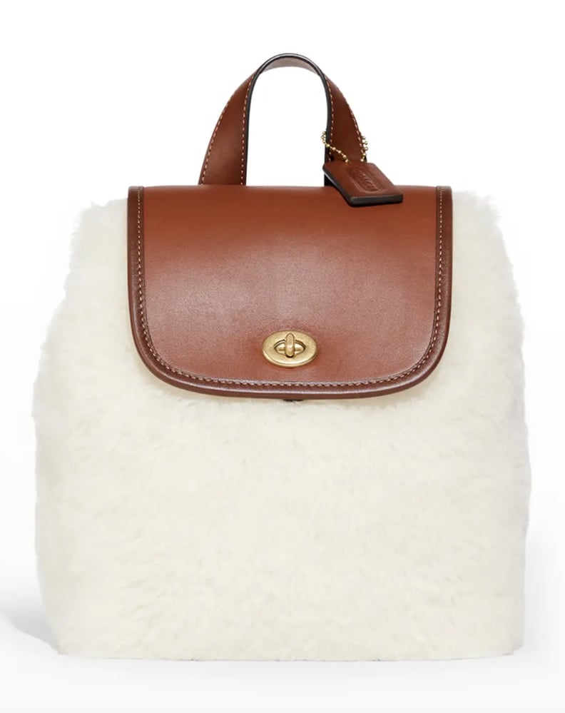 A Cozy Gift: Coach 1941 Shearling & Leather Backpack