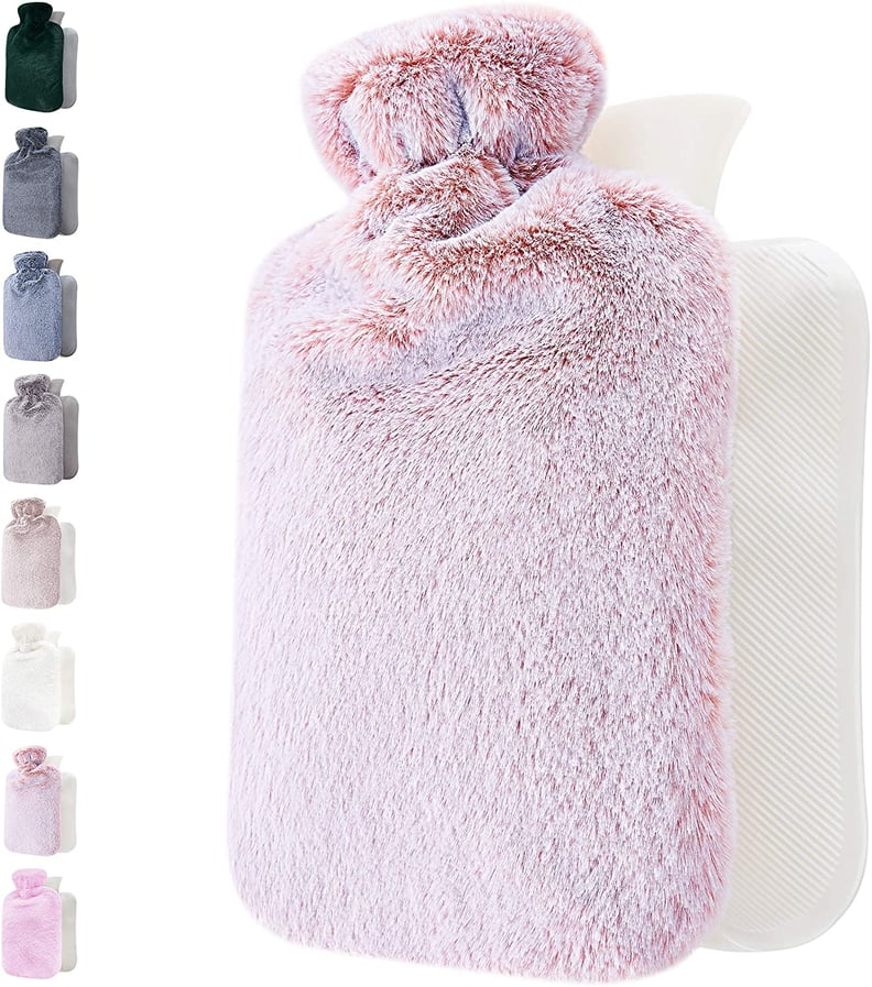 CAVN Hot Water Bottle, Transparent Hot Water Bag 2 Liter with Fluffy Cover  for Pain Relief, Hot and Cold Therapy (Pink) : : Health & Personal  Care