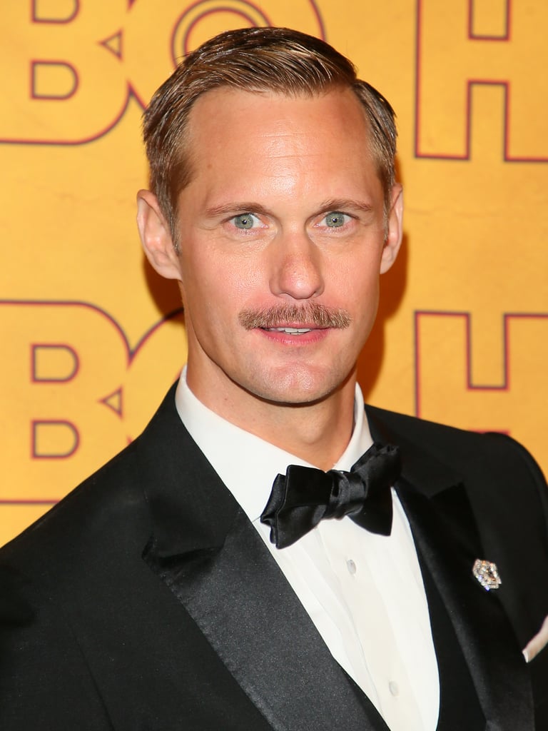 Alexander Skarsgard's Mustache at the 2017 Emmy Awards