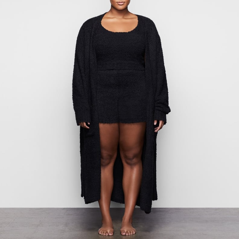 Skims Cozy Knit Robe - Onyx