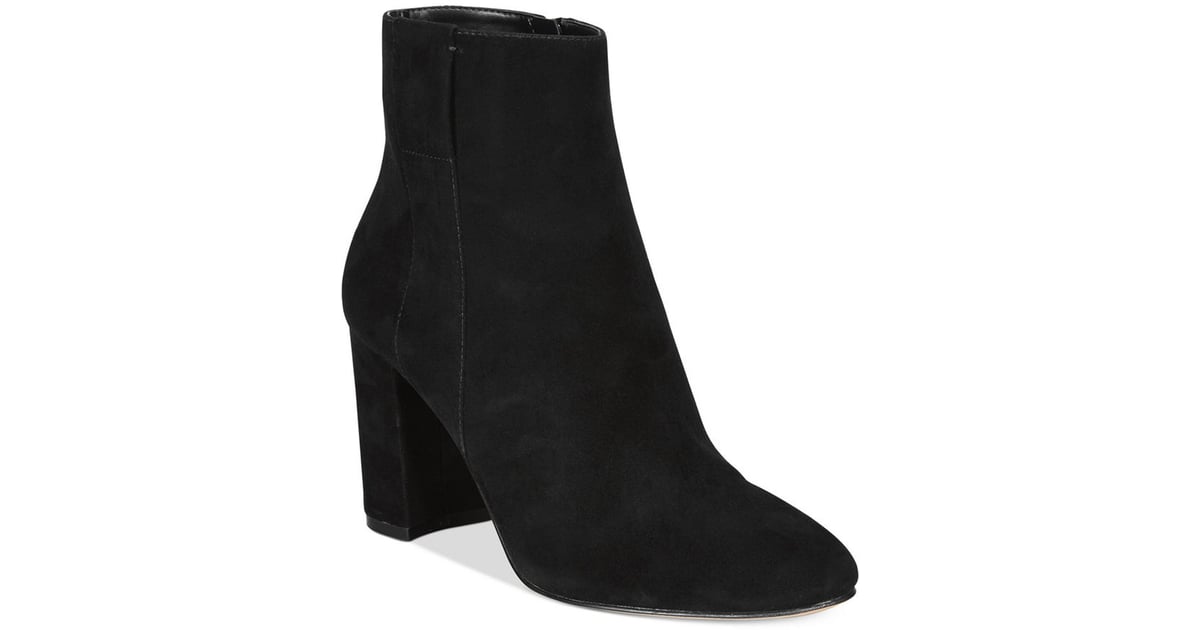 Nine West Whynot Suede Dress Booties ($129) | Taylor Swift Wearing ...