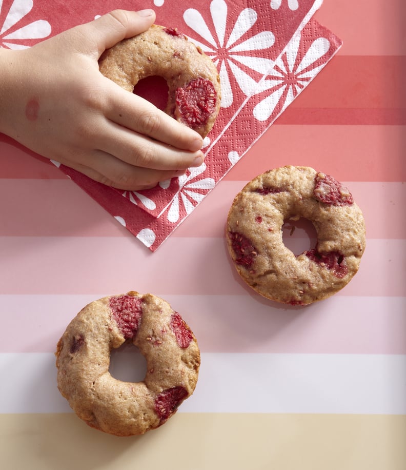 Baked Whole-Wheat Raspberry Doughnuts