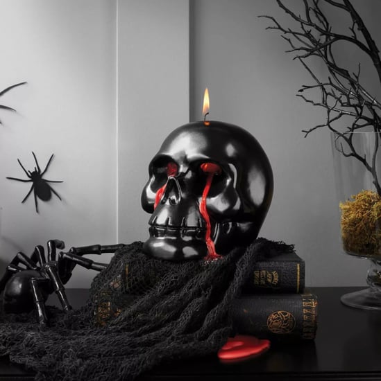 Target Is Selling a Bleeding Skull Halloween Flame Candle