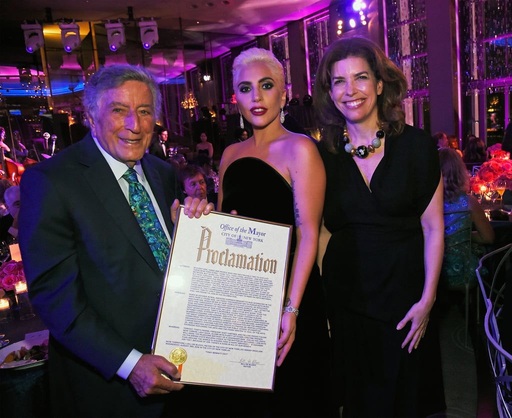 Lady Gaga at Tony Bennett's 90th Birthday Party