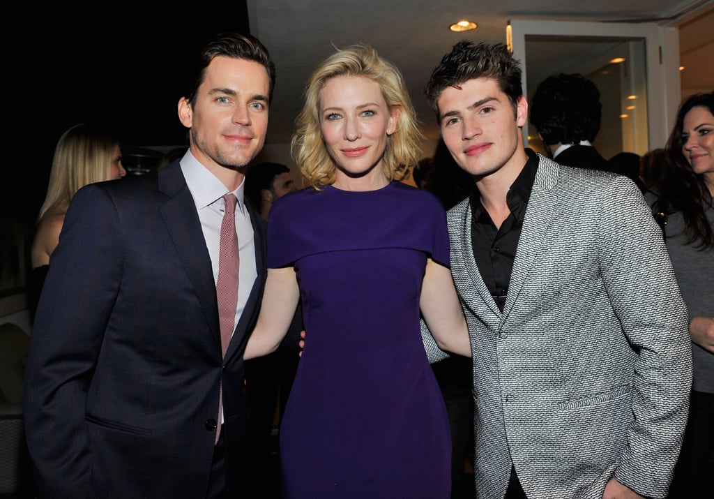 Cate Blanchett had some handsome company at her event with Roberta Armani: she posed for a picture with Matt Bomer and Gregg Sulkin.