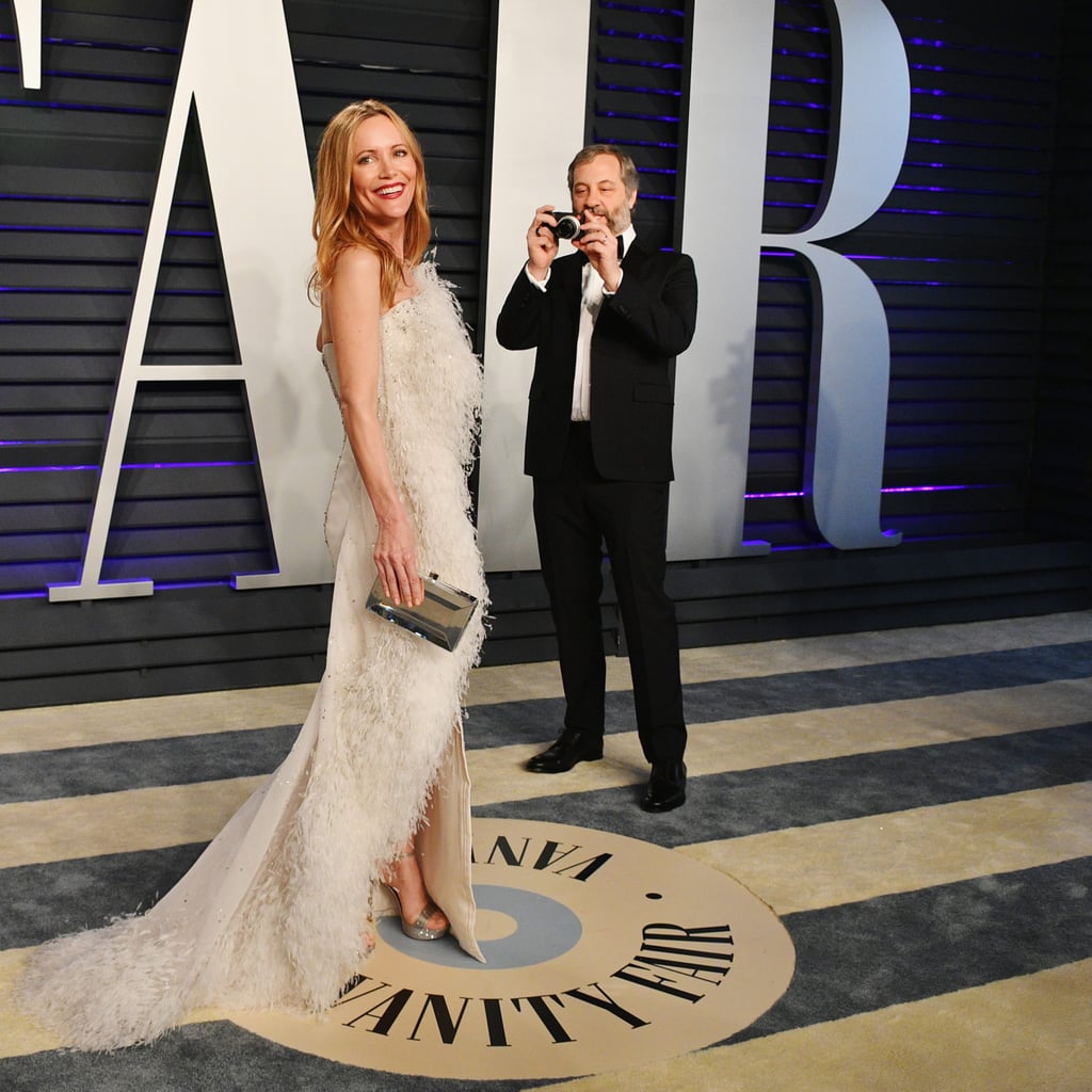 Judd Apatow and Leslie Mann at the Vanity Fair Oscar Party