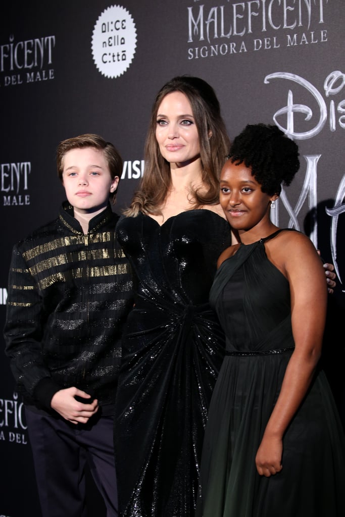 Angelina Jolie and Her Kids at Maleficent 2 Europe Premiere