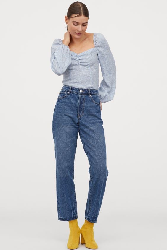 straight ankle jeans h&m