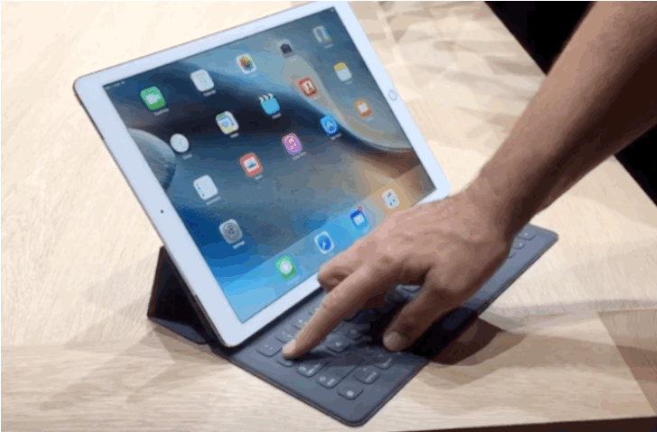 You can also buy a Smart Keyboard for $169 that attaches to the iPad Pro. It prompts useful features like the ability to easily toggle between apps by holding down the Tab key.