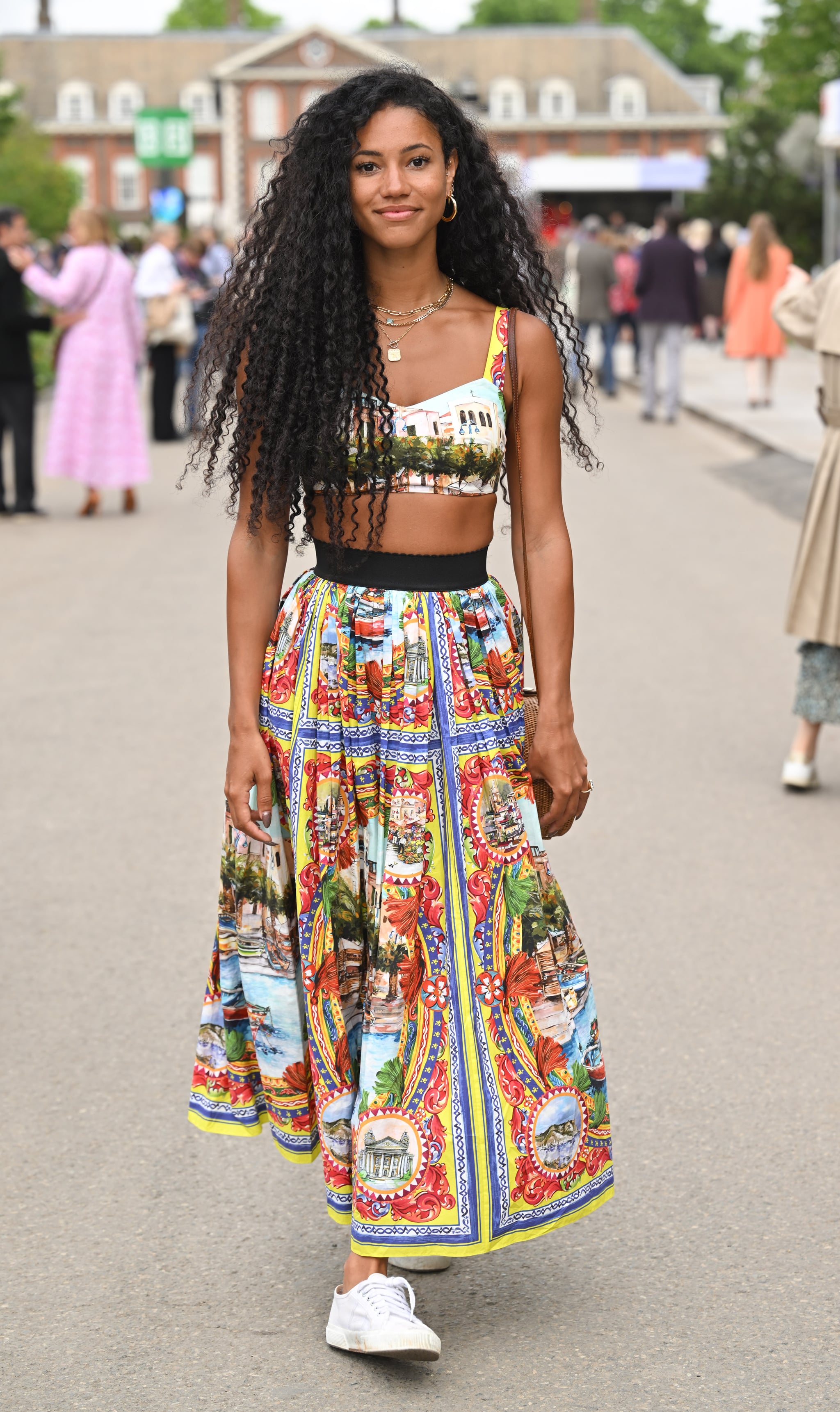 LONDON, ENGLAND - MAY 23: Vick Hope attends the Chelsea Flower Show on May 23, 2022 in London, England. (Photo by Karwai Tang/WireImage)