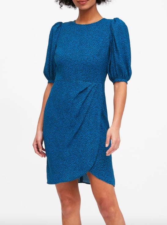 Petite Puff-Sleeve Sheath Dress