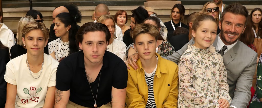 The Beckham Kids Were the Guests of Honor at Victoria Beckham's Fashion Week Show