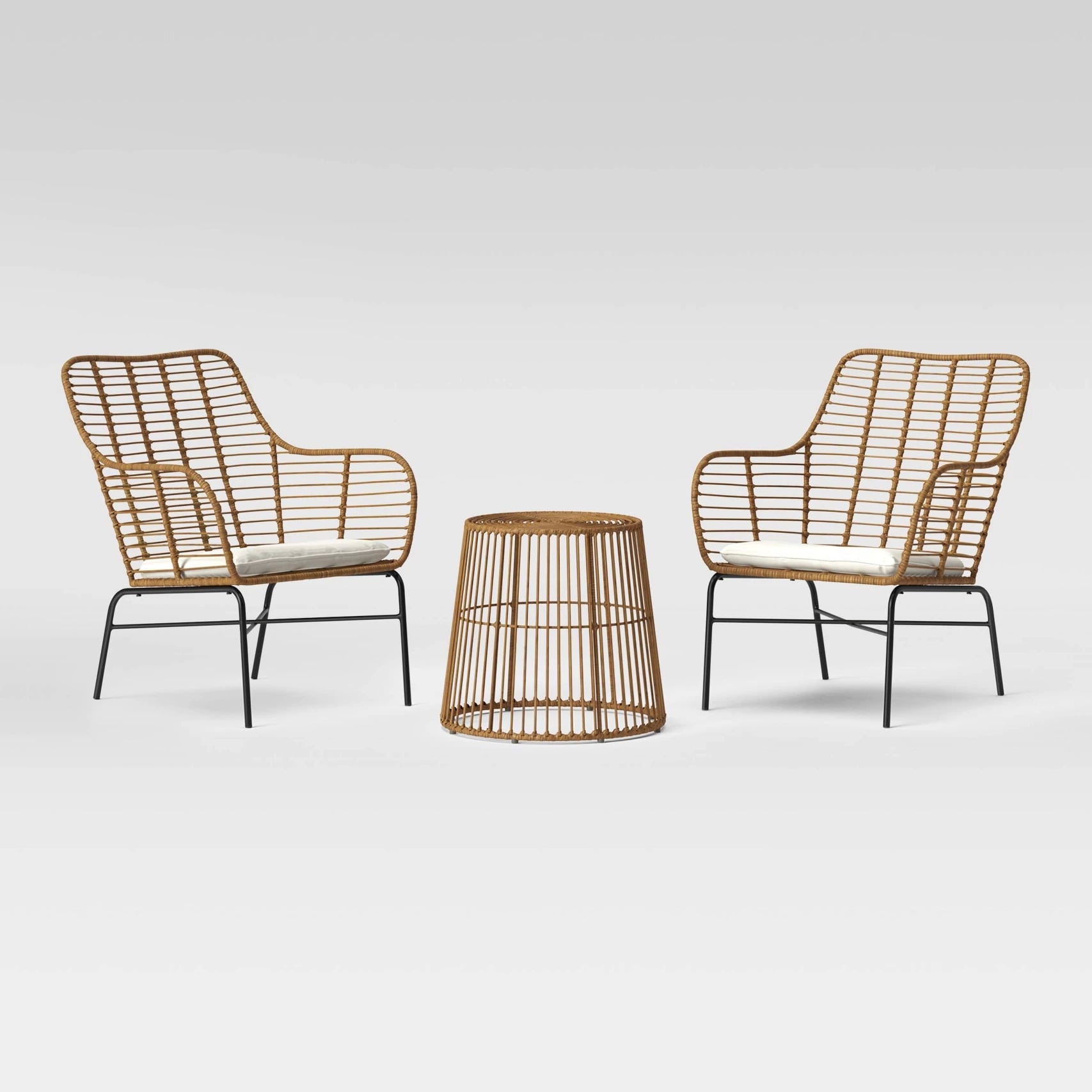 latigo rattan patio chat set