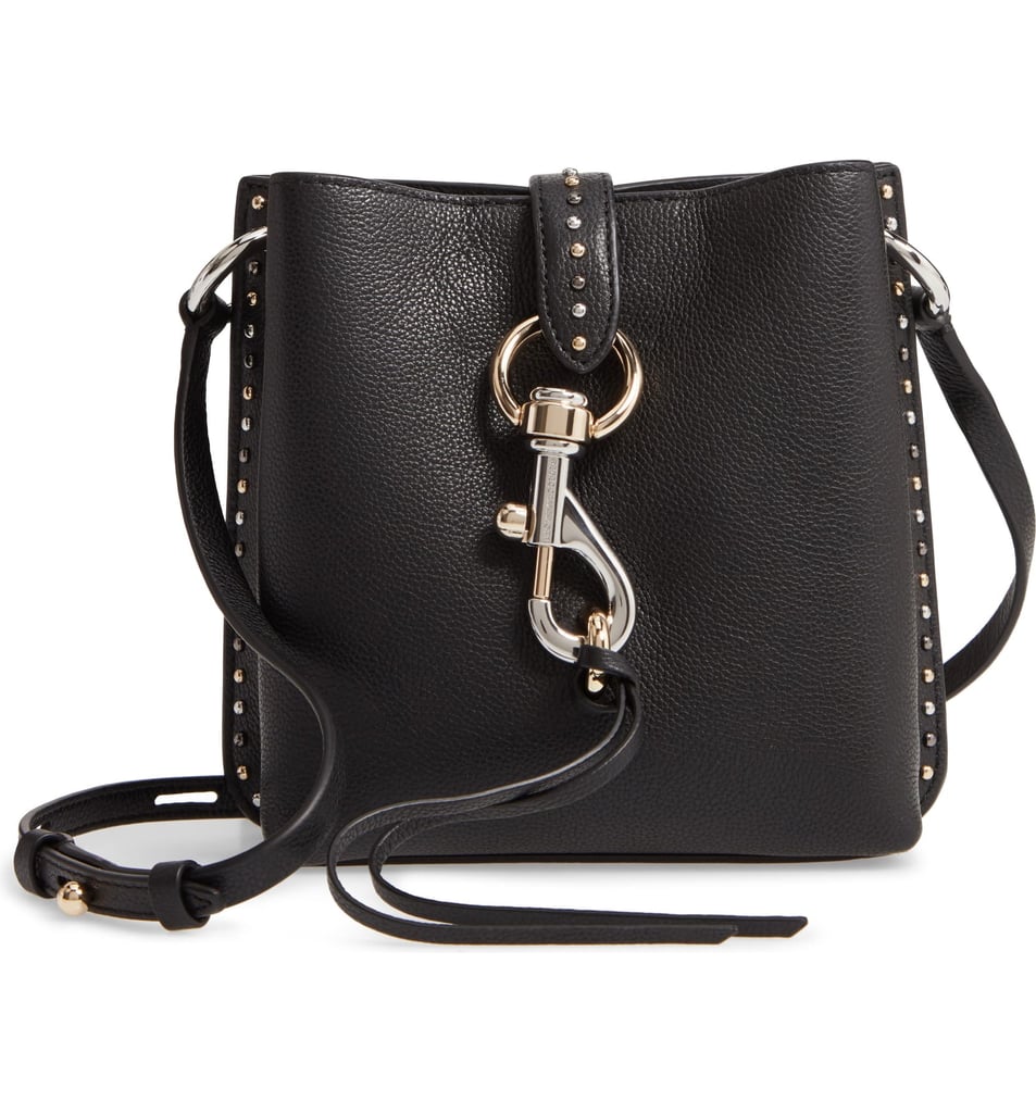 Rebecca Minkoff Mini Megan Studded Leather Feed Bag