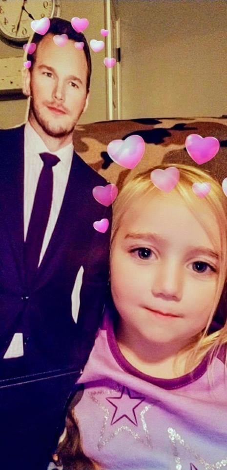 Girls Gets Chris Pratt Cut-Out For Her Birthday