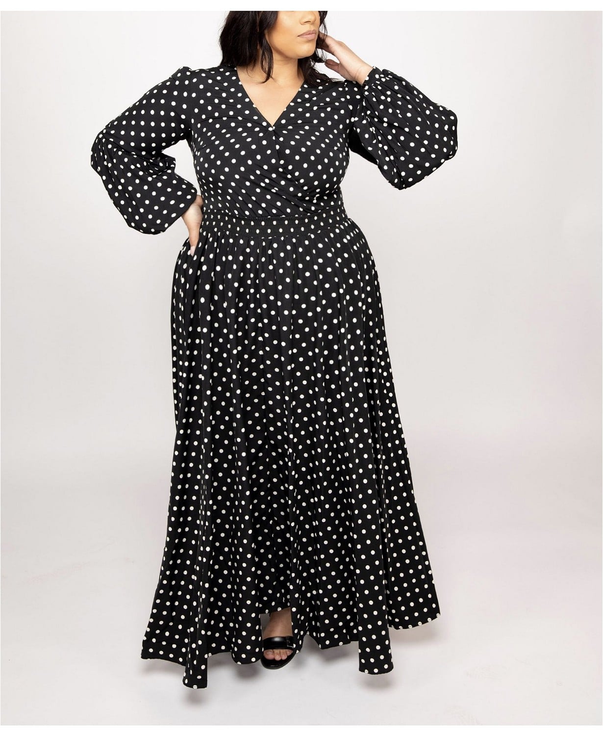 macy's polka dot dress