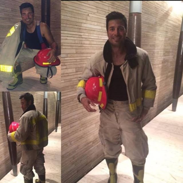 Chayanne as a Firefighter