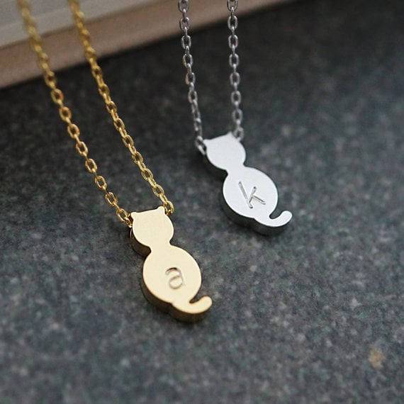 Personalized Kitty Cat Necklace ($12)