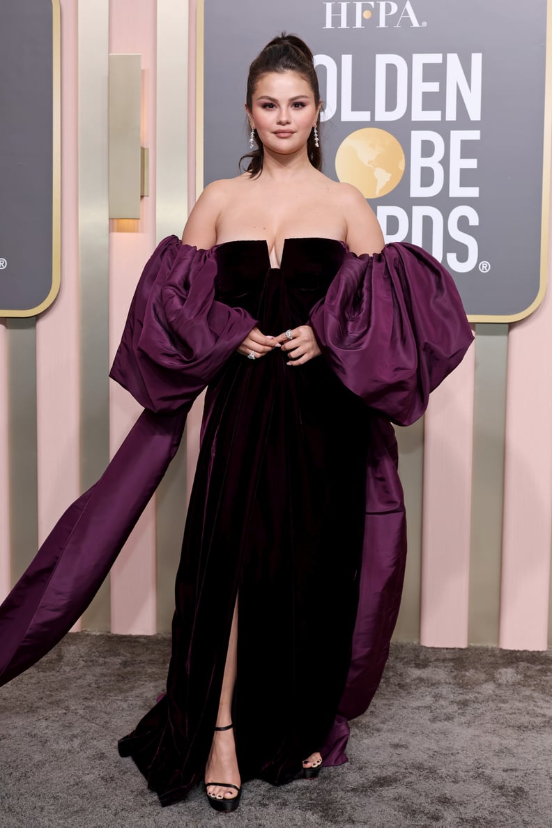 Selena Gomez in Valentino at the 2023 Golden Globes