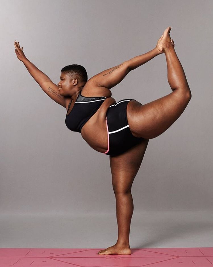 Plus-size yoga instructor challenges stereotypes with flexibility