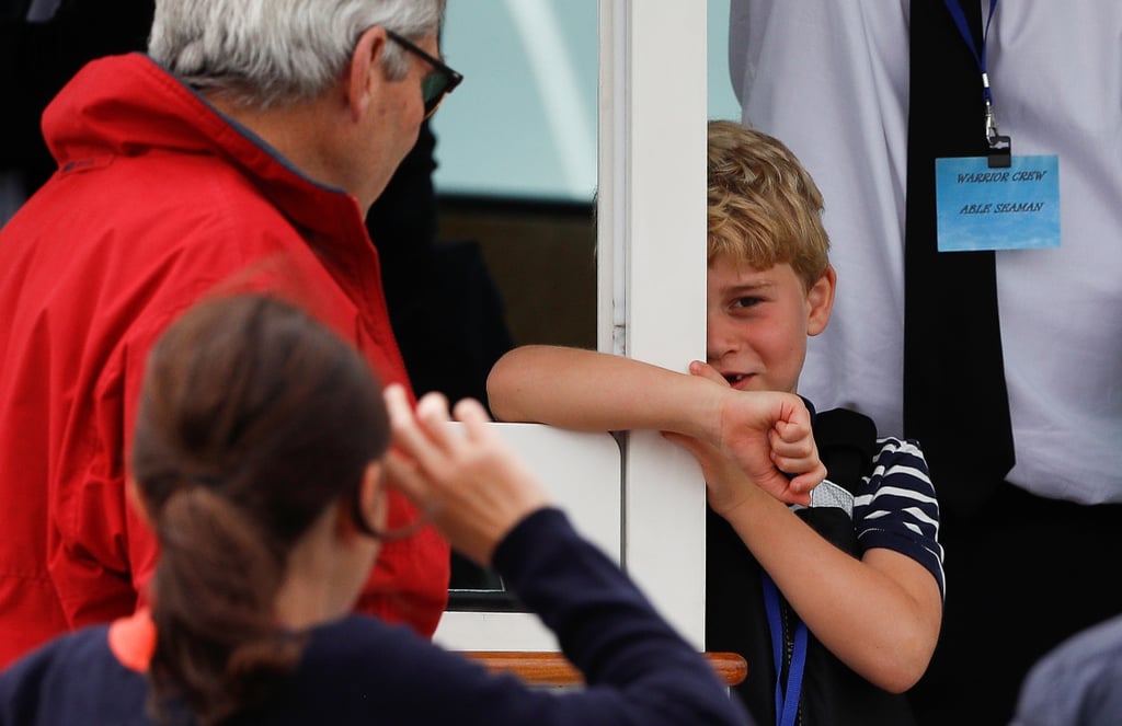 Prince George and Princess Charlotte at King's Cup Race 2019