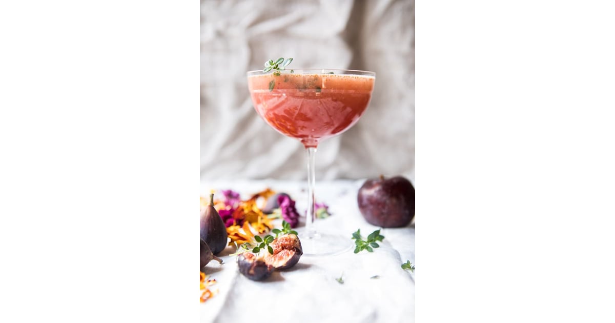 Fig Honey Thyme Prosecco Smash The Best Valentine's Day Cocktail