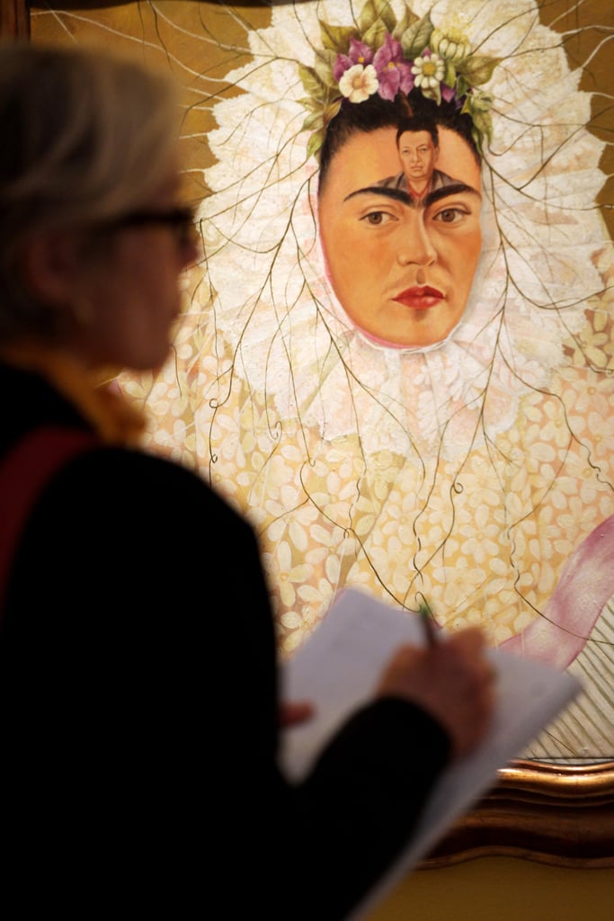 Frida Kahlo's "Self-Portrait as a Tehuana" or "Diego on My Mind," on display at a retrospective in Berlin in 2010, captures the painter's look from her perspective.