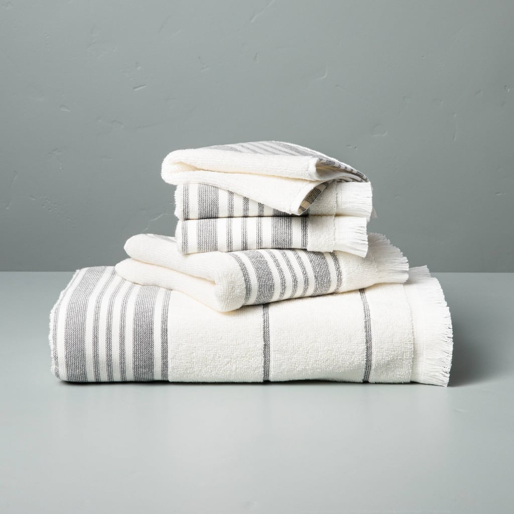 A Bathroom Towel Upgrade: Hearth & Hand With Magnolia Multistripe Bath Towels