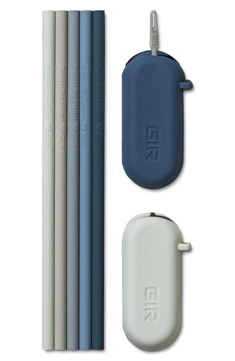Eco-Friendly Straws: GIR 5-Pack Standard Silicone Straws