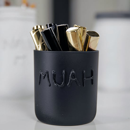 Mason Jar Makeup Brush Storage | DIY