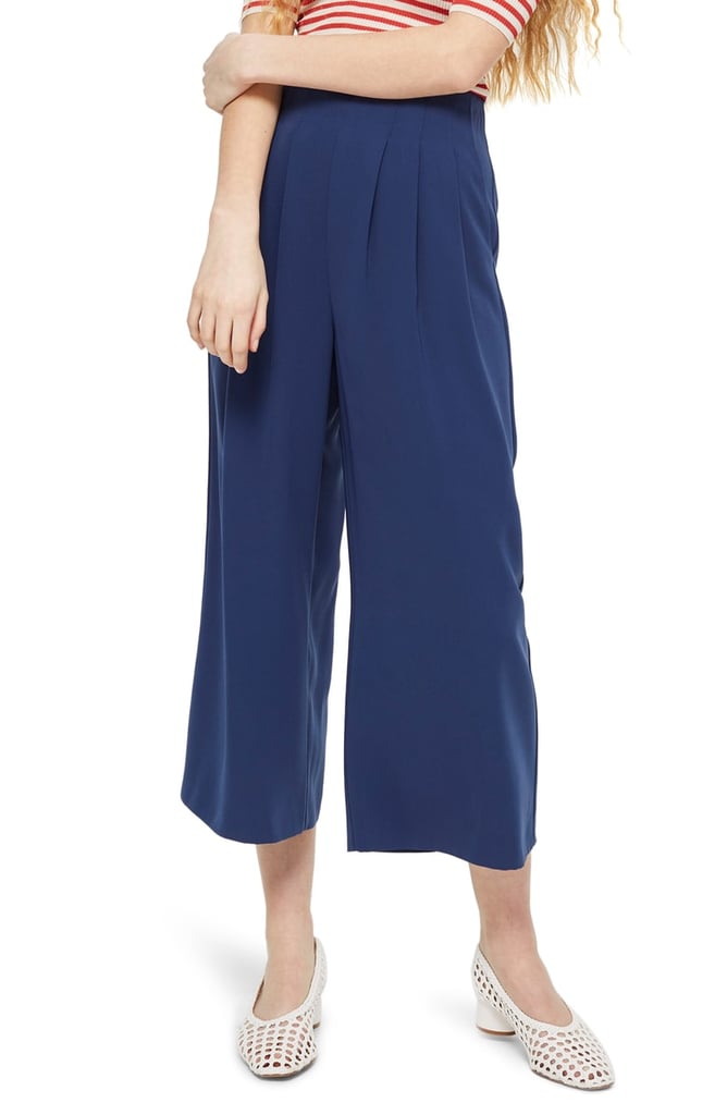 Topshop Ivy Crop Wide-Leg Trousers