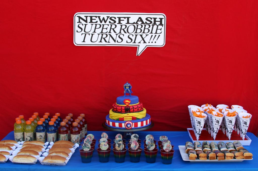 Vintage Superhero Cake