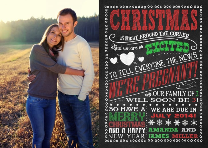 Expecting Baby Holiday Card Cute Holiday Pregnancy Announcement Ideas