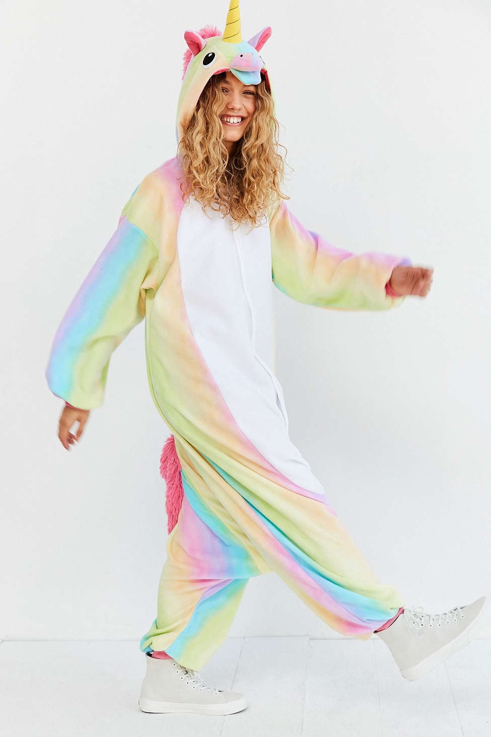Adult Rainbow Unicorn Onesie Costume Pajamas 100 Unicorns hq image