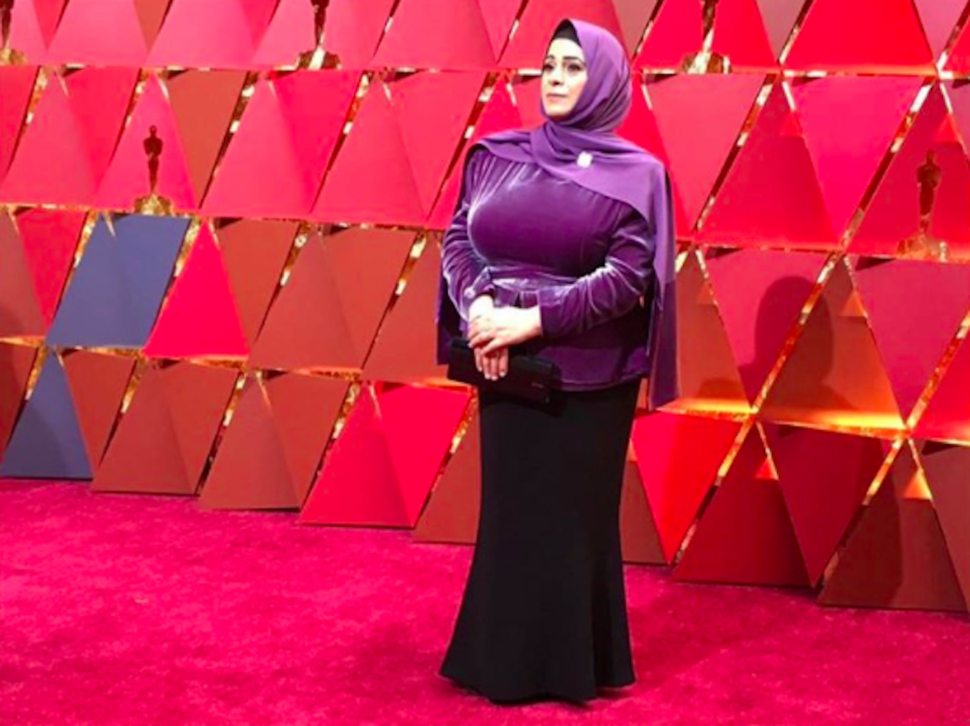 Oscars 2017: Syrian Refugee Hala Kamil in Brandon Maxwell on the