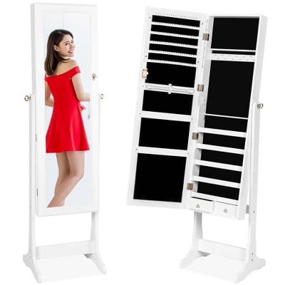 Best Choice Products 6-Tier Standing  Mirror Jewellery Armoire Cabinet