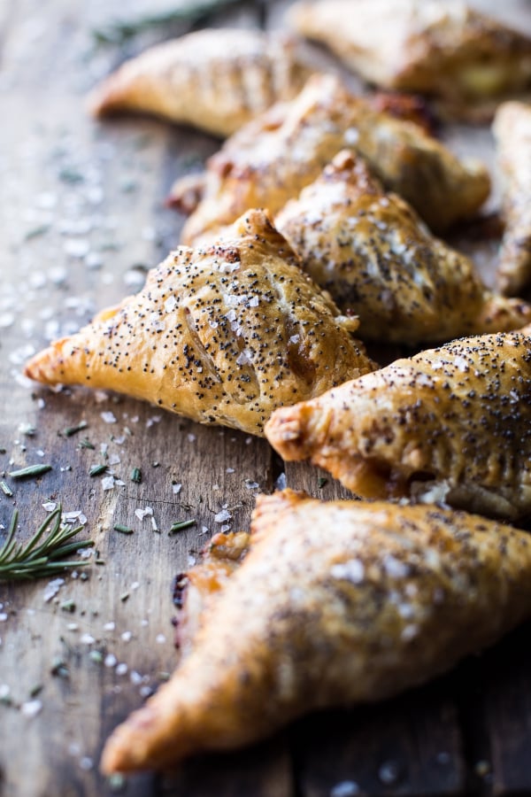 Appetizer: Caramelized Pineapple, Ham, and Cheese Turnovers