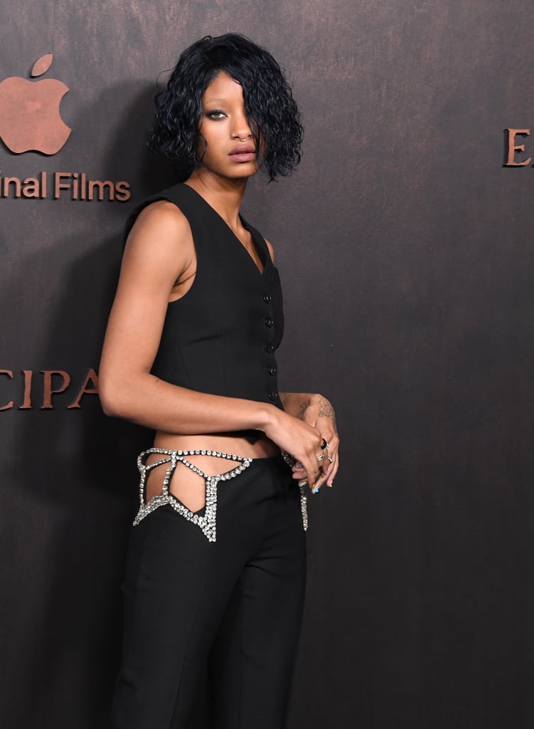 Willow Smith's Hip-Cutout Trousers at Emancipation Premiere