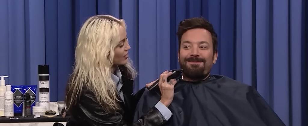 Miley Cyrus Shaves Jimmy Fallon's Beard on The Tonight Show