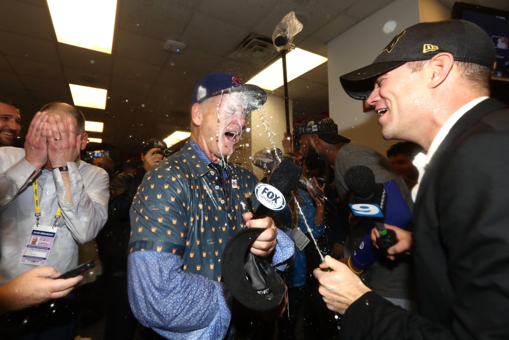 Bill Murray's Reaction to Cubs Winning World Series