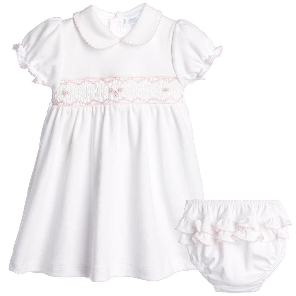 Baby Girls Smocked Dress Set