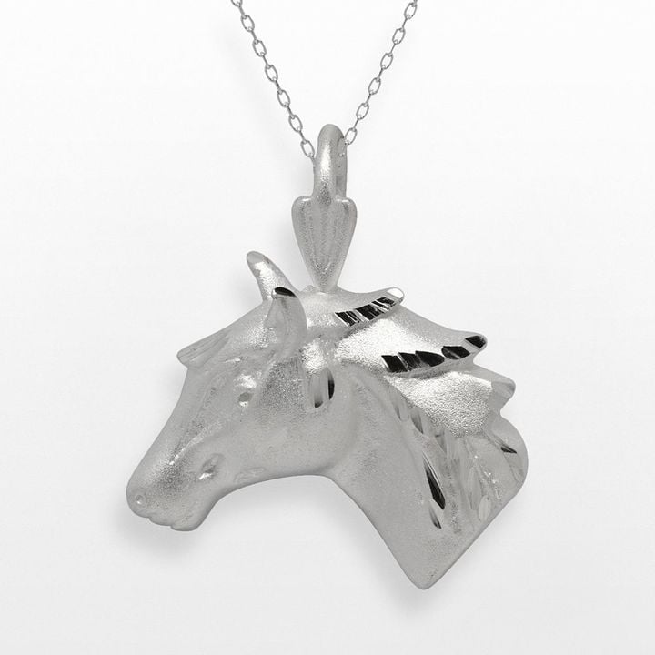 Sterling Silver Horse Pendant (100) Gifts For HorseLovers