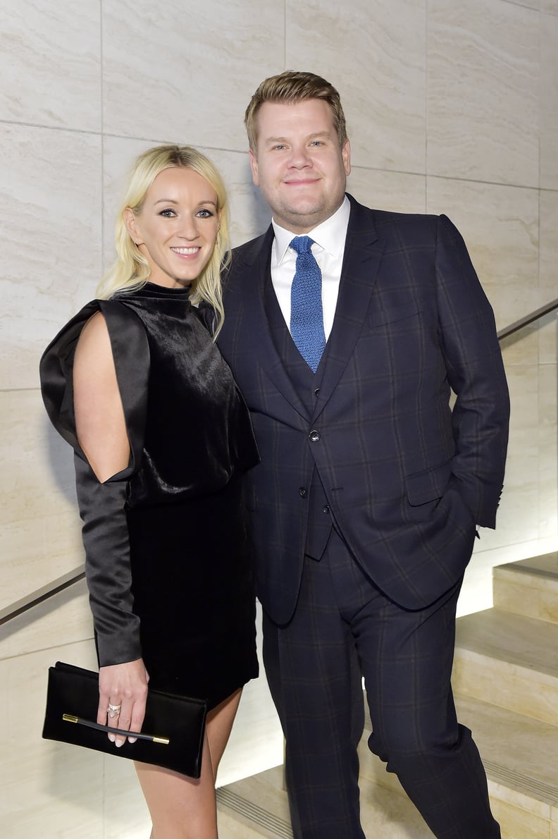 Julia Carey and James Corden at the Tom Ford Fall 2020 Show