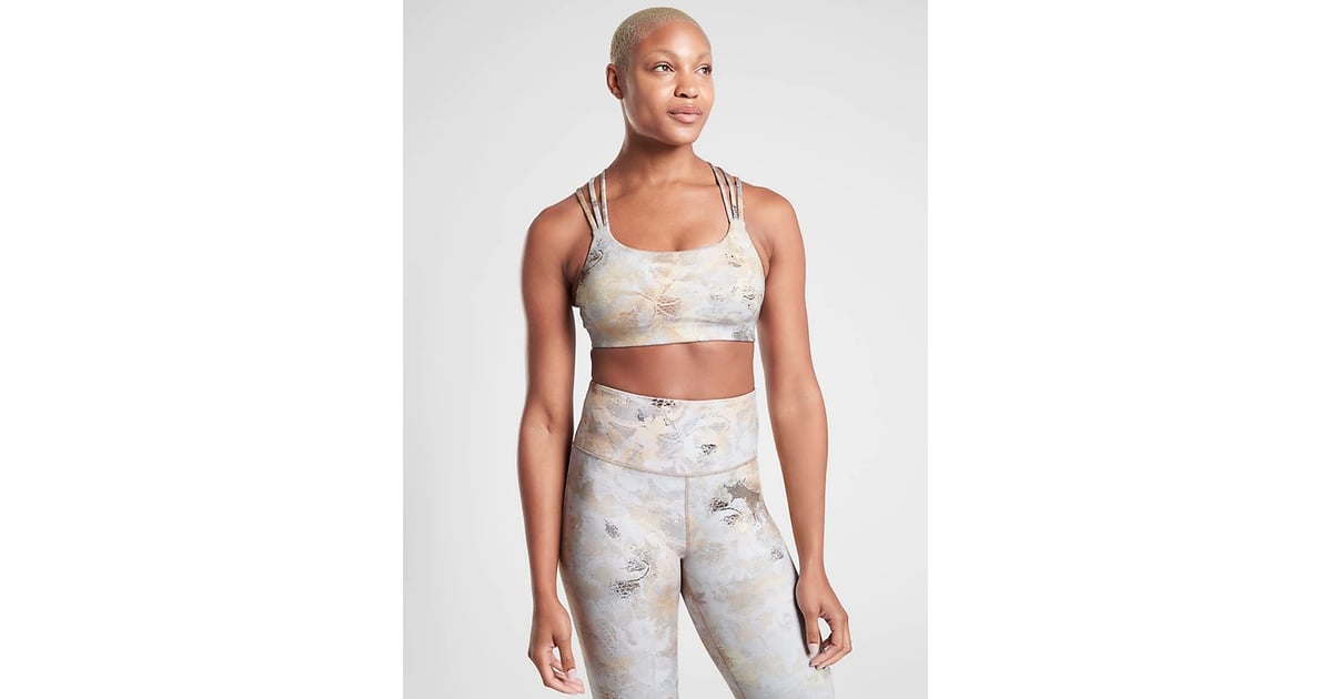 Athleta Elation Ultra High Rise Gilded Tight and Hyper Focussed Gilded Bra, These 10 Matching Workout Sets Are the Prettiest Gifts For Any  Fashionable Fitness Fan