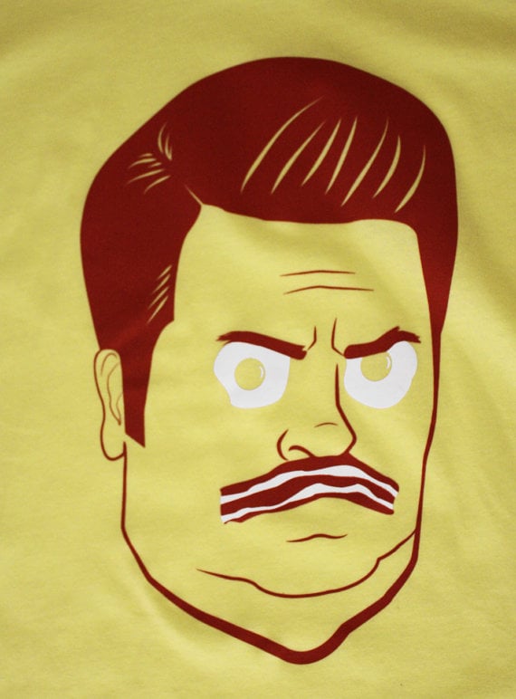 Ron Swanson Bacon and Eggs T-Shirt