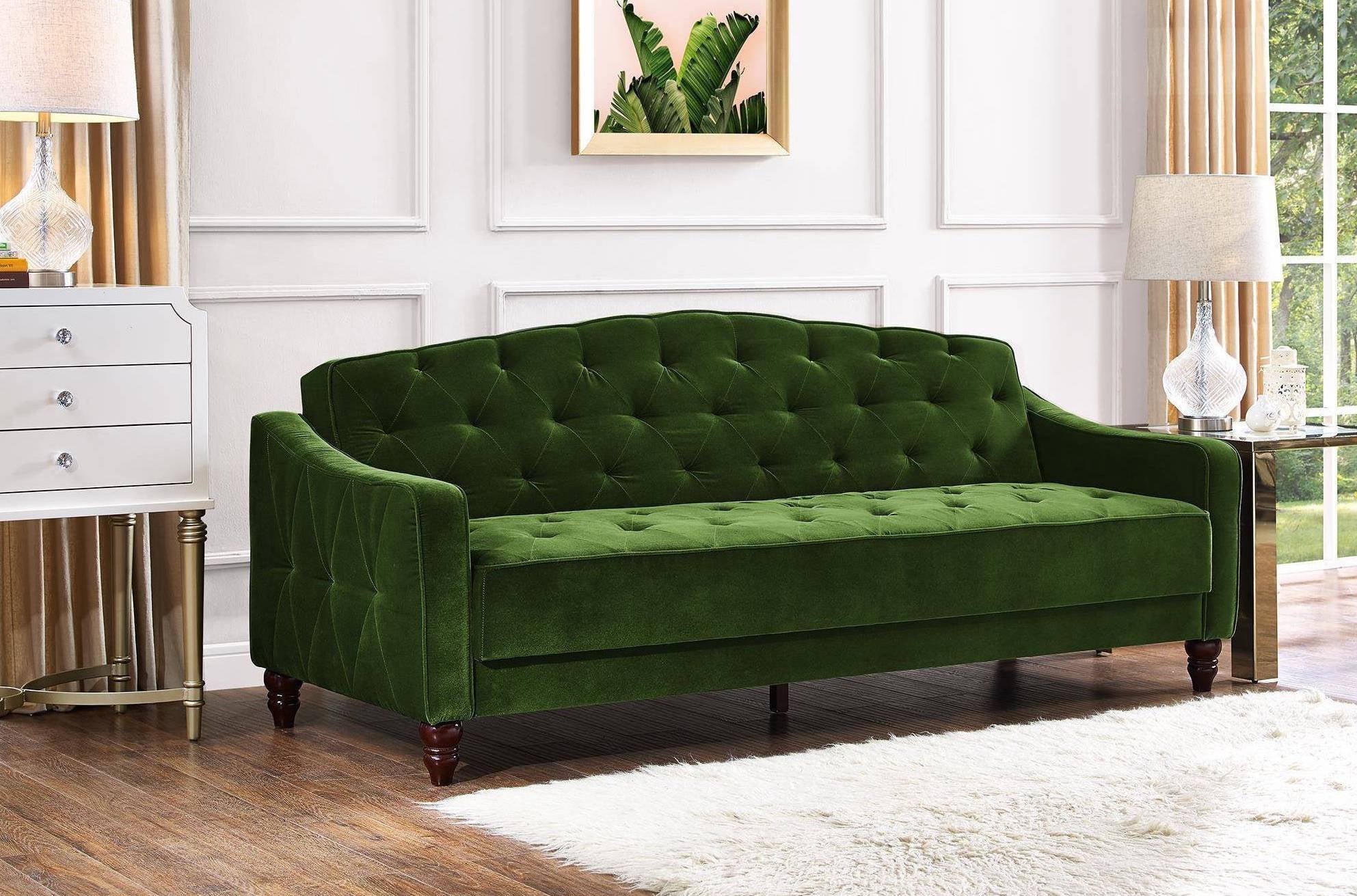 Novogratz vintage shop tufted sofa