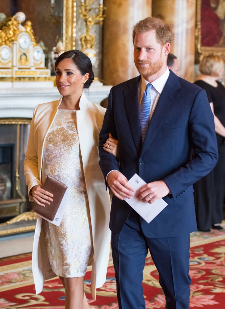 March: Meghan and Harry joined the family for a reception marking the 50th anniversary of Prince Charles's investiture.
