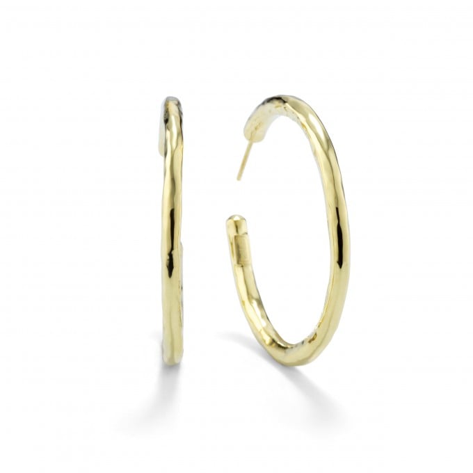 Hailey Baldwin's Gold Hoop Earrings | POPSUGAR Fashion