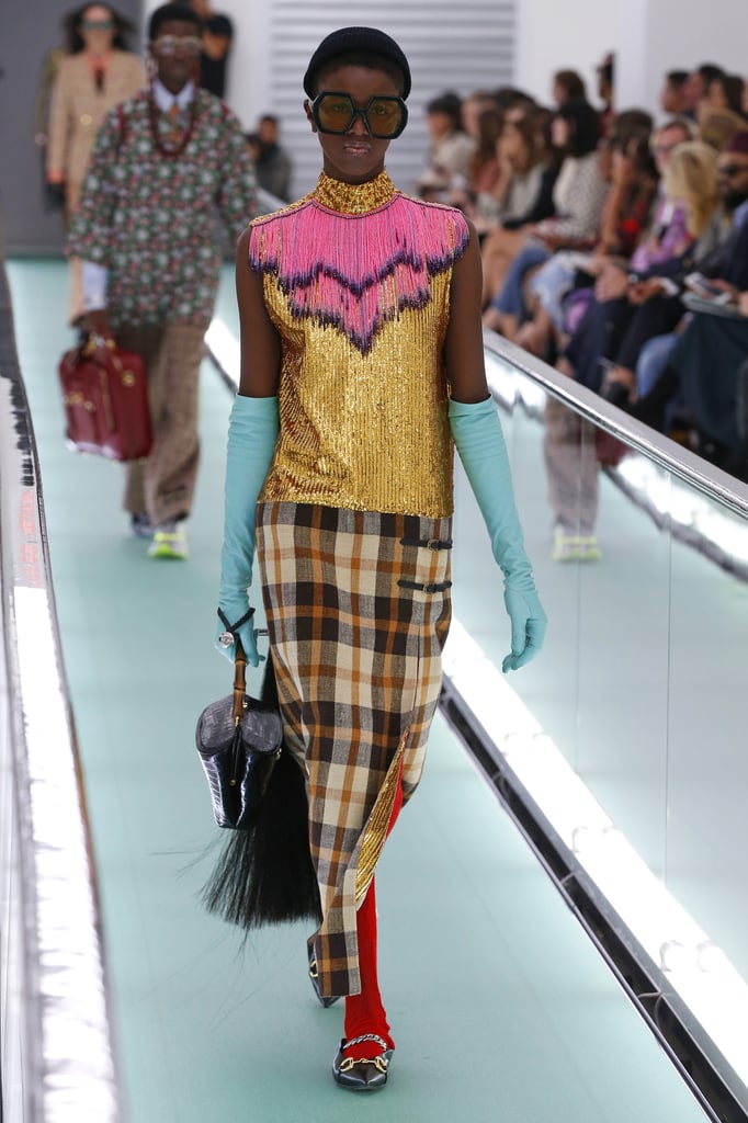 A Model on the Gucci Runway at Milan Fashion Week | Most Memorable ...